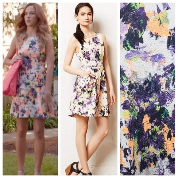 Nwt Maeve 0 Neon Floral Dress - Picture 1 of 9
